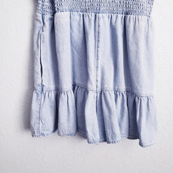 American Eagle Denim Ruffle Romper - Picture 3 of 10